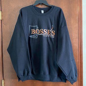 Bosse's News Green Bay Black Crewneck v2